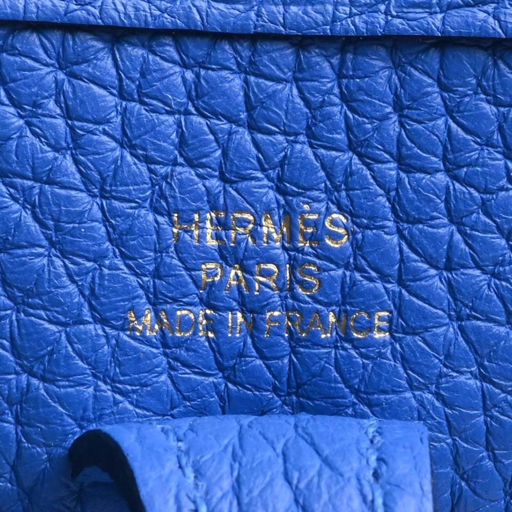 HERMES Taurillon Clemence Evelyn TPM Shoulder Bag Blue Ladies - Picture 6 of 9